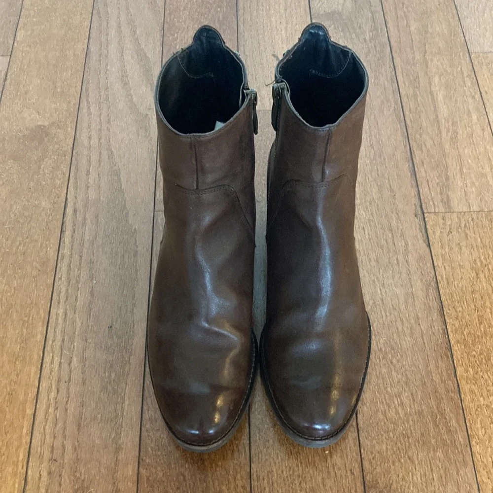 Paul Green Leather Ankle Boot - 6.5 - Picture 2 of 13